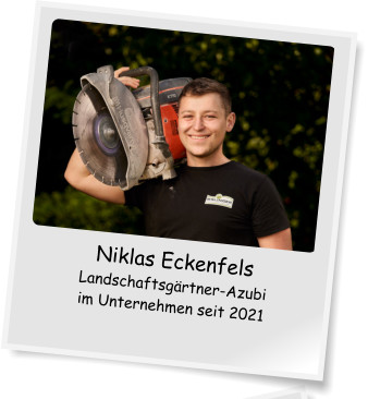 Niklas Eckenfels Landschaftsgärtner-Azubi im Unternehmen seit 2021